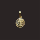 Mini Tri-Color Virgen Mary Pendant
