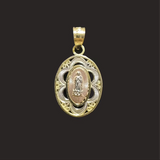 Oval Virgen Mary Pendant