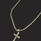 Cuban Chain W/ Cross Pendant