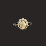 Small Round Virgen Mary Ring