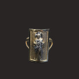Rectangle San Judas Ring W/ White Gold