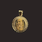 Small Yellow Virgen Mary Pendent