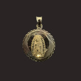 Small Tri-Color Virgen Mary Pendant