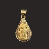 Tri-Color Tear Drop Virgen Mary