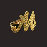 Initial Diamond Cut Ring