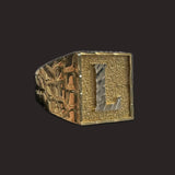 Squared Nugget Initial Ring