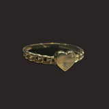 Cuban Link Heart Ring
