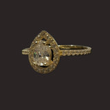 Pear Shape Promise Ring