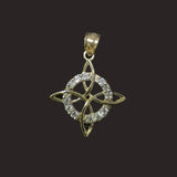 Witch Knot Pendant W/ CZ