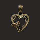 Heart Pendant W/ Bow