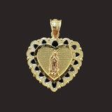 Heart Virgen Mary Pendant