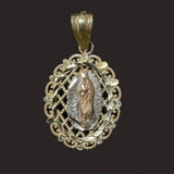 Oval Virgen Mary Pendant