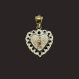 Small Heart Virgen Mary Pendant