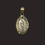 Full Body Leaf Virgen Mary Pendant