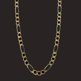 Tri-Color Figaro Chain