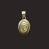 Small Oval Virgen Mary Pendant
