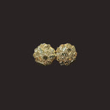 Medium Round Nugget Earrings