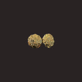 Small Round Nugget Earrings