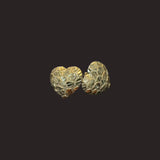 Large Heart Nugget Earrings