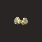 Medium Heart Nugget Earrings
