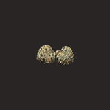 Small Heart Nugget Earrings