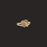 Heart W/ Butterfly Quinceñera Ring