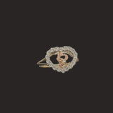 Heart W/ Rose Quinceañera Ring